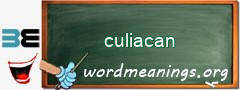 WordMeaning blackboard for culiacan